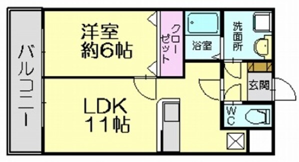 モンテローザⅠの物件間取画像